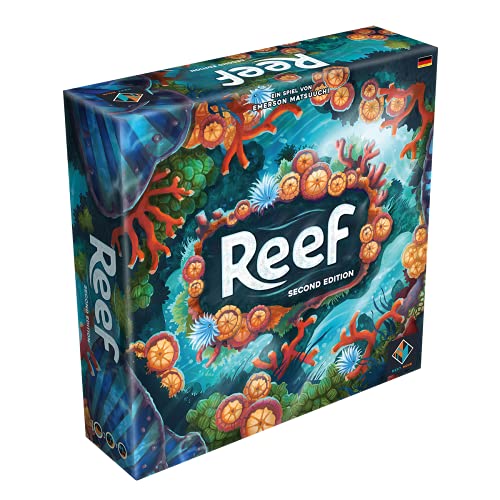 Next Move Games Asmodee Reef Second Edition | Juego Familiar | Juego de Mesa | 2-4 Jugadores | A Partir de 8 años | 30+ Minutos | alemán