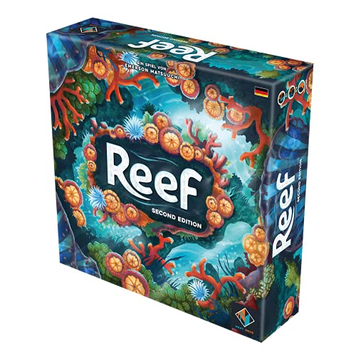 Next Move Games Asmodee Reef Second Edition | Juego Familiar | Juego de Mesa | 2-4 Jugadores | A Partir de 8 años | 30+ Minutos | alemán