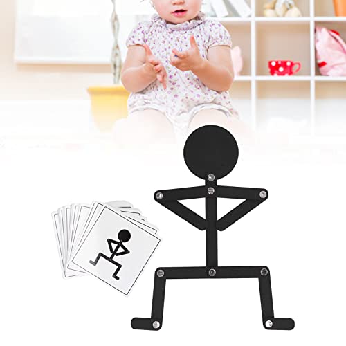 NEZE Juguete Stickman de Madera, sin Rebabas, pequeño, Ligero, de Color Negro, Que cultiva la observación, Juguetes Stickman para Juegos educativos para Mayores de 3 años para Regalo