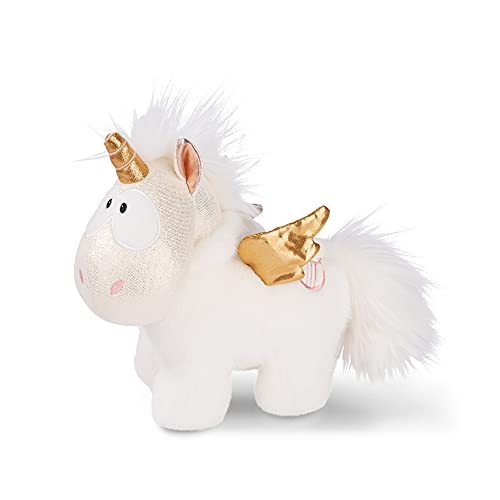 NICI- Einhorn-Engel 46373 Angelia el Suave 22 cm – Juguetes, niños y bebés – Peluches esponjosos para abrazar y Jugar – Unicornios tiernos – Theodor & Friends, Blanco/Oro, Color Dorado