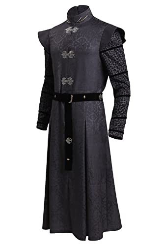 Noiclub Disfraz de Daemon Targaryen, disfraz medieval, chaqueta gótica, disfraz de drama de fantasía para Halloween y adultos