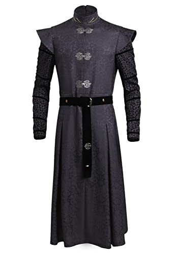 Noiclub Disfraz de Daemon Targaryen, disfraz medieval, chaqueta gótica, disfraz de drama de fantasía para Halloween y adultos