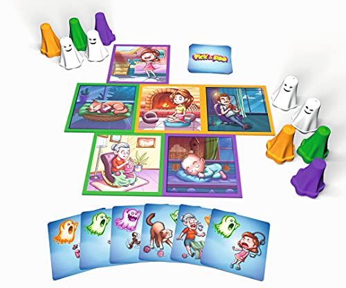 Noris 606061903 Pick-a-Boo – El emocionante Juego de reacción para niños a Partir de 5 años, terriblemente Divertido para 2-4 Jugadores, Juegos para niños