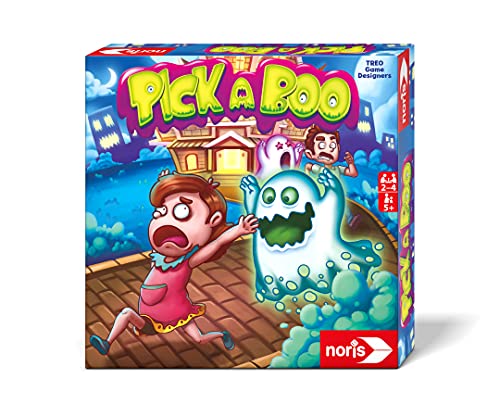 Noris 606061903 Pick-a-Boo – El emocionante Juego de reacción para niños a Partir de 5 años, terriblemente Divertido para 2-4 Jugadores, Juegos para niños