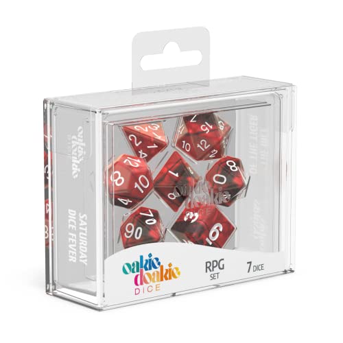 Oakie Doakie Dice Juego de RPG Gemidice Dados, Unisex, Vampiro, 104 mm x 79 mm x 36 mm