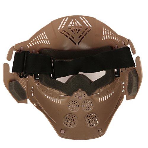 OAREA Máscaras Fantasma táctico al Aire Libre Militar CS Wargame Protección Sombreado Rejilla Máscara Facial Tiro Caza Paintball Accesorios