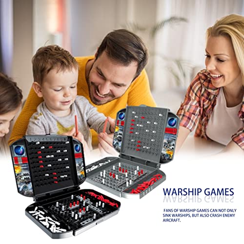 Onlynery Tablero de Barco de Batalla,Juego de Mesa de Entrenamiento Cerebral Battle Ship | El Juego de Mesa Sea Ship para niños Mejora la coordinación -Mano y el Pensamiento crítico a Partir de los 7