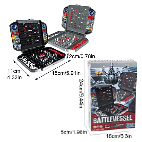 Onlynery Tablero de Barco de Batalla,Juego de Mesa de Entrenamiento Cerebral Battle Ship | El Juego de Mesa Sea Ship para niños Mejora la coordinación -Mano y el Pensamiento crítico a Partir de los 7