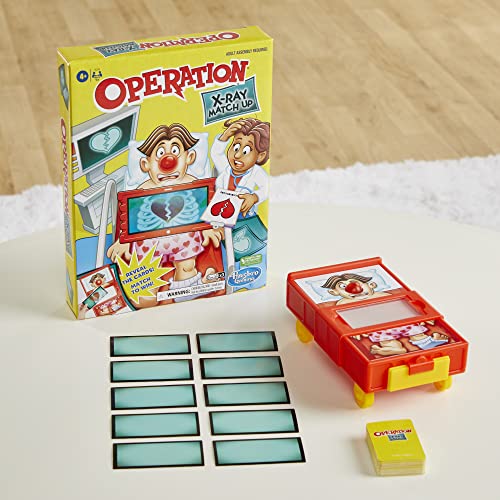 Operation X-Ray Match Up Board Game for 2 or More Players, Matching Game for Kids Ages 4 and Up, with Lights and Sounds