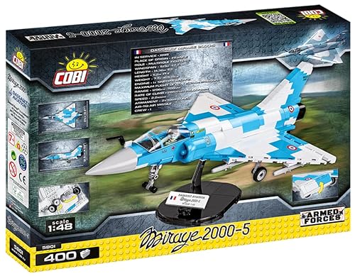 OPO 10 - Avión Militar Mirage 2000-5 1:48 / para Montar 400 Piezas/COBI-5801