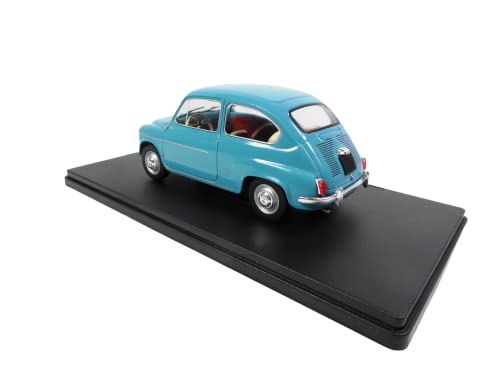 OPO 10 - Coche en Miniatura de colección a Escala 1/24 Compatible con Fiat 600D 1961