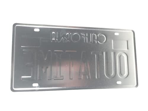 OPO 10 - Réplica de la Placa de Metal del Coche Delorean Time Machine de la película Back to The Future Outatime (62)