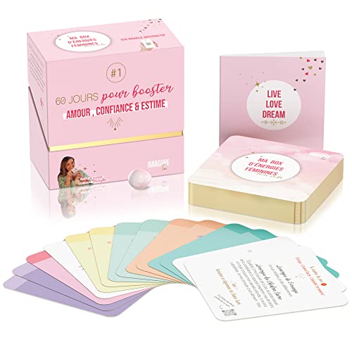 Oracle interactivo Caja Desarrollo Personal Imagínese Juegos de Cartas Francais Amor Confianza Estima Feminidad Meditación Coaching vídeo Afirmación Positiva