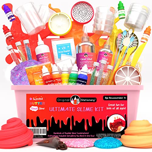 Original Stationery Ultimate Slime para Niñas, Niños - Slime Kit Completo Unicornio con Activador, Cola, Glitter para Slime Esponjoso, Nube, Mantequilla, Foam - Regalos Niños