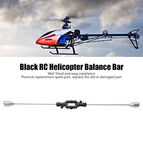 OUKENS Barra De Equilibrio De Helicóptero RC, Reemplazo De Poste De Equilibrio Bien Ajustado Negro, Barra De Equilibrio De Pieza De Repuesto De Repuesto De Helicóptero para WLtoys V912 V912 A V915 A