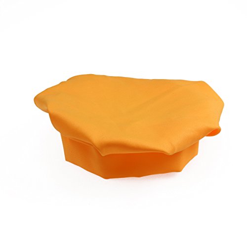 OUNONA Juego de Chef para niños Delantal para niños Sombrero y Mangas de Cocina Juego de Chef para niños para cocinar Pintura o decoración para Hornear (Naranja)