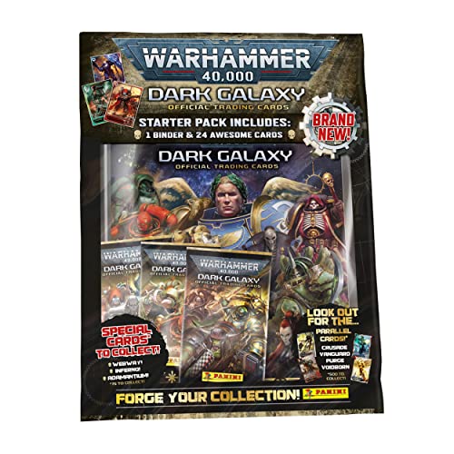 Panini Paquete de inicio de la colección de tarjetas coleccionables Warhammer Dark Galaxy