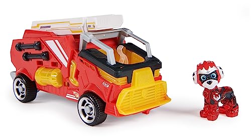 Patrulla Canina - LA SUPERPELÍCULA - Figuras DE ACCIÓN Y Coches Juguetes LA Patrulla Canina - Marshall Patrulla Canina Figura y Coche de Juguetes con Luces y Sonidos - 6067509 -Juguetes Niños 3 Años+