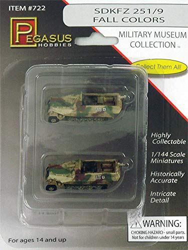 Pegasus PG0722 - Coche 1/144 SdKFZ 251/9 (2 Unidades)