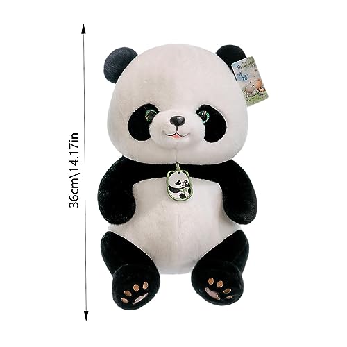 PEKMAR Osos Panda Peluche - Juguete Peluche Panda - Muñeco Oso Panda Relleno, Almohada Peluche Panda Suave, Animales Peluche 9,5/14 Pulgadas para niños y niñas