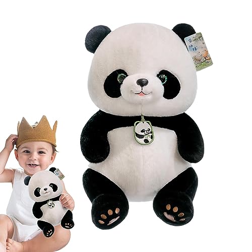 PEKMAR Osos Panda Peluche - Juguete Peluche Panda - Muñeco Oso Panda Relleno, Almohada Peluche Panda Suave, Animales Peluche 9,5/14 Pulgadas para niños y niñas