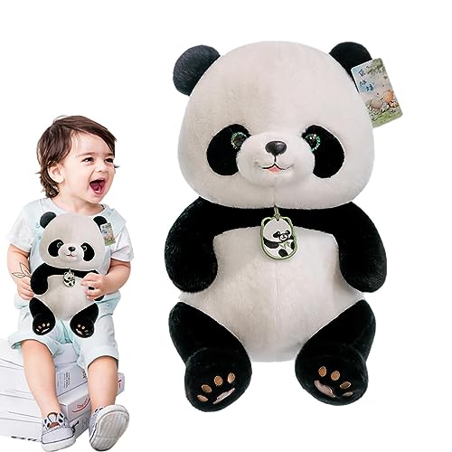 PEKMAR Osos Panda Peluche - Juguete Peluche Panda - Muñeco Oso Panda Relleno, Almohada Peluche Panda Suave, Animales Peluche 9,5/14 Pulgadas para niños y niñas