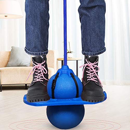 Peosevi Pelota Saltador Pogo Stick Jumper, A explosiones Pogo Ball Pelota Saltador con Mango, Bola Saltador Niños Juguetes para Deportes Y Fitness Niños