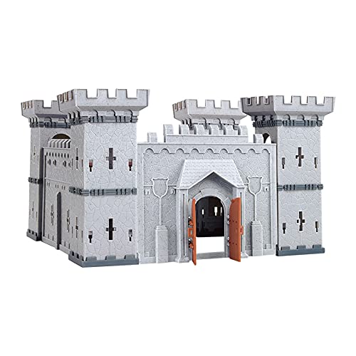 Pequeño castillo de caballero con figuras de reino castillo DIY (pequeño)