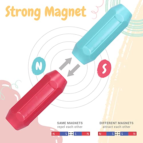 PERNA HOME Juego Imanes para Construcciones Magneticas Niños, Escuadras Magneticas, Juego de Imanes para Niños Magnetic Blocks Juego Educativo (88 Piezas Magnéticas)