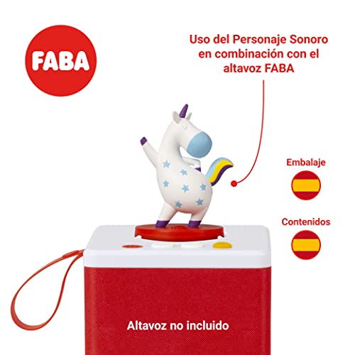 Personaje sonoro de FABA - El Unicornio Feliz - Canciones - Juguetes, Contenidos Educativos, En Español, para Niñas y Niños a Partir de 0 años, Multicolor, FFL30001