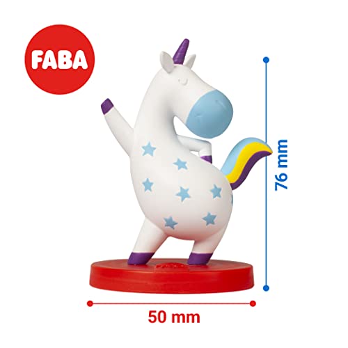 Personaje sonoro de FABA - El Unicornio Feliz - Canciones - Juguetes, Contenidos Educativos, En Español, para Niñas y Niños a Partir de 0 años, Multicolor, FFL30001