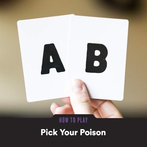 PICK YOUR POISON Expansión del juego de cartas: el juego de fiesta "What Would You Rather Do?" para todas las edades - Edición familiar