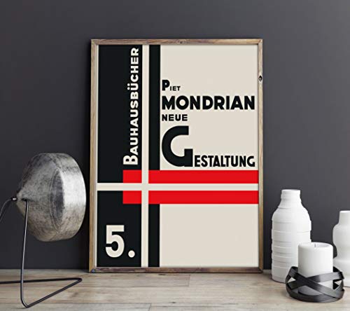 Piet Mondrian Book Cover Reproduction of Neue Gestaltung (28cm x 43cm)