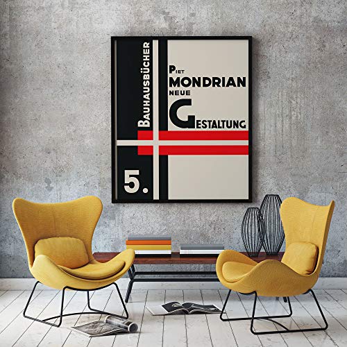 Piet Mondrian Book Cover Reproduction of Neue Gestaltung (28cm x 43cm)