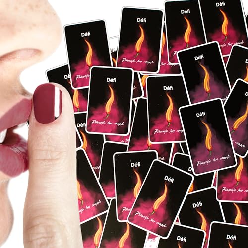 Pimente Ton Couple – Juego de 240 cartas fabricadas en Francia – 40 cartas ilustradas – Juego de mesa para adultos – Idea de regalo original para mujer, hombre, pareja – Navidad