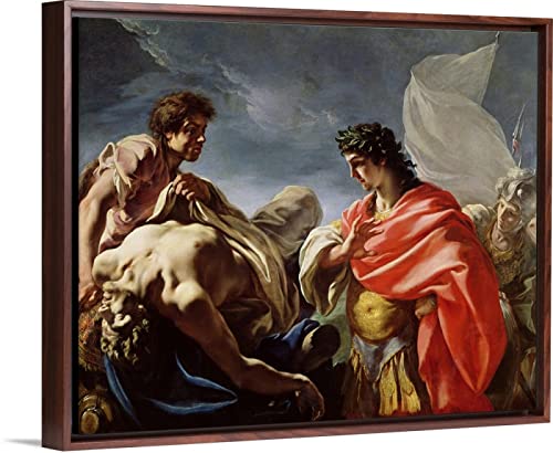 Pintar por Numeros Adultos, DIY Pintura por números con Pinceles y Pinturas- arte de pared, decoración del hogar — Aquiles contemplando el cuerpo de Patroclo, por Giovanni Pellegrini