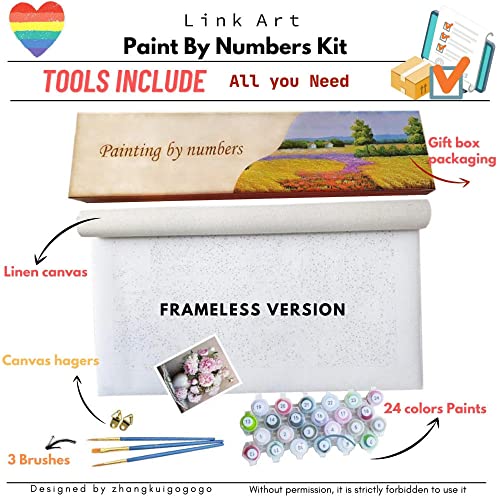 Pintar por Numeros Adultos, Kit de Pintura al óleo de Lienzo DIY para Niños con Pinceles, Pigmento Acrílico,Conjunto Completo de Pinturas para el Hogar — La guardia de la noche, por Rembrandt Van Rijn