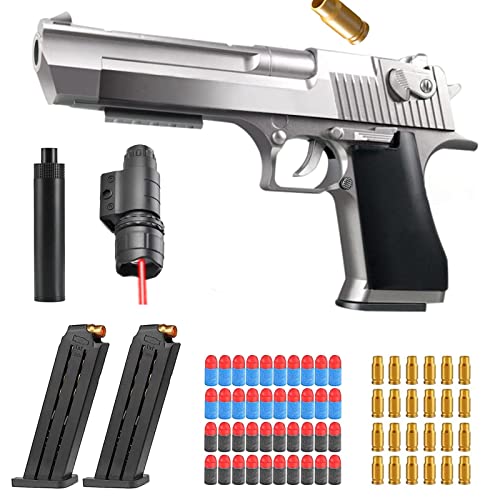 Pistola de Espuma Blaster, EVA Juguetes de Tiro de Blanda, Suave, Modelo de Pistola para 14 Regalos para niños(B)