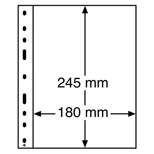 plastic pockets OPTIMA, 1-way division, clear