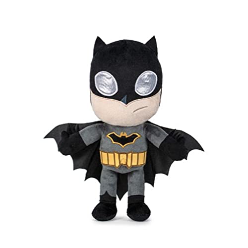 Play by Play Peluche Hombre murciélago, 32cm, Textura súper Suave, Juguete para niños, Batman con Capa extendida