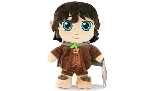 Play by Play The Lord of The Rings - Peluches El Señor de los Anillos 28cm Aragorn Frodo Gandalf Gollum Legolas Edición Coleccionista - Calidad Super Soft (Sin Caja Presentación, Frodo Bolsón)