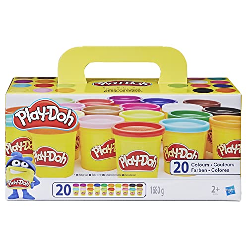 Play-Doh Pack 20 Botes (Hasbro A7924EUD) + Fábrica Loca (Hasbro B5554EU5)