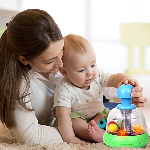 Playkidiz Spinner Sonido-Juguete de Desarrollo Interactivo con melodías y Luces para niños-Juego imaginativo con Bolas de Colores-Edad Recomendada 9 Meses +, Multicolor (.)