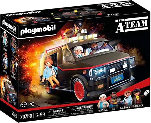 PLAYMOBIL 70750 La Furgoneta del Equipo A + Back to The Future Back to The Future Delorean