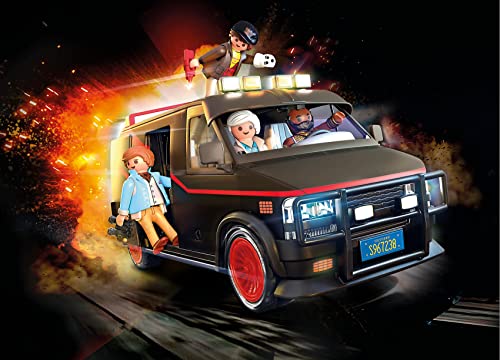 PLAYMOBIL 70750 La Furgoneta del Equipo A + Back to The Future Back to The Future Delorean