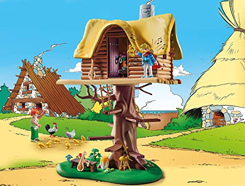 PLAYMOBIL Astérix 71016 Asurancetúrix con Casa del Árbol, Juguetes para Niños a Partir de 5 Años