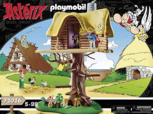 PLAYMOBIL Astérix 71016 Asurancetúrix con Casa del Árbol, Juguetes para Niños a Partir de 5 Años