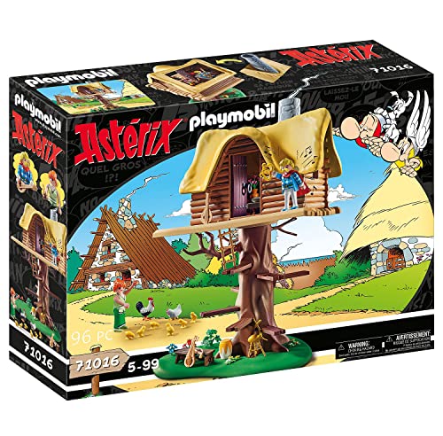 PLAYMOBIL Astérix 71016 Asurancetúrix con Casa del Árbol, Juguetes para Niños a Partir de 5 Años