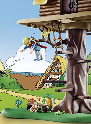 PLAYMOBIL Astérix 71016 Asurancetúrix con Casa del Árbol, Juguetes para Niños a Partir de 5 Años