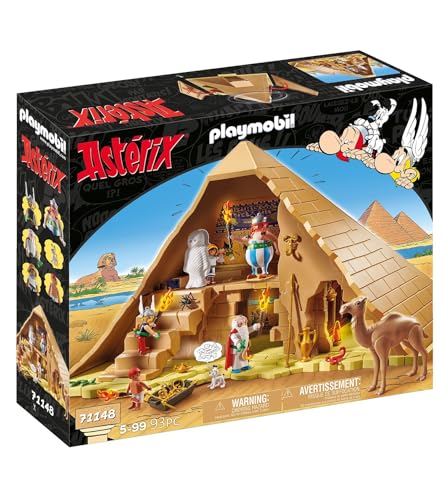 PLAYMOBIL Astérix: La Pirámide del Faraón, Obélix, Astérix, Panorámix, Numerobis, Tornavis, Ideafix, Juguetes para niños a Partir de 5 años [Exclusivo para Amazon]